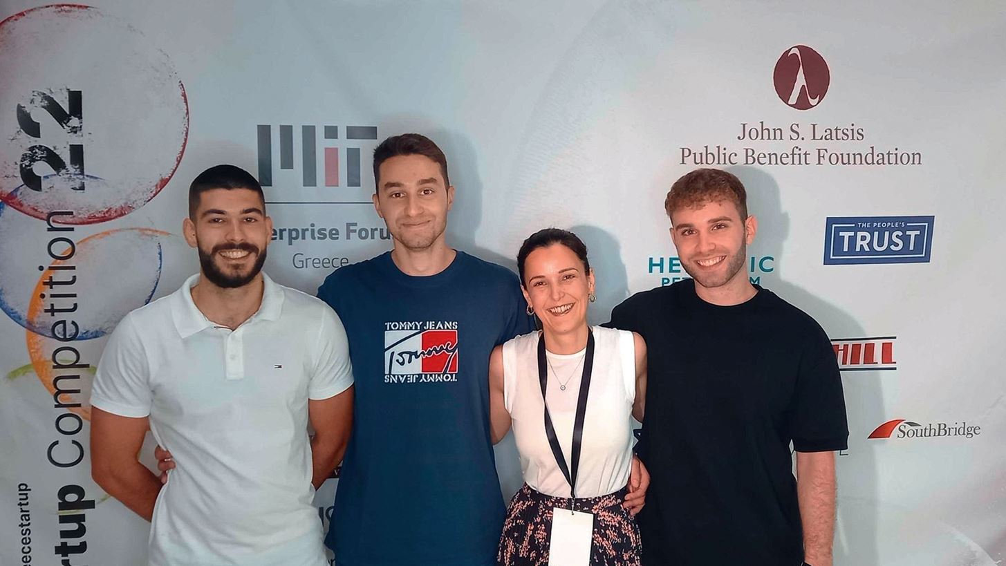 The Gridustry founding team at MIT Enterprise Forum Greece